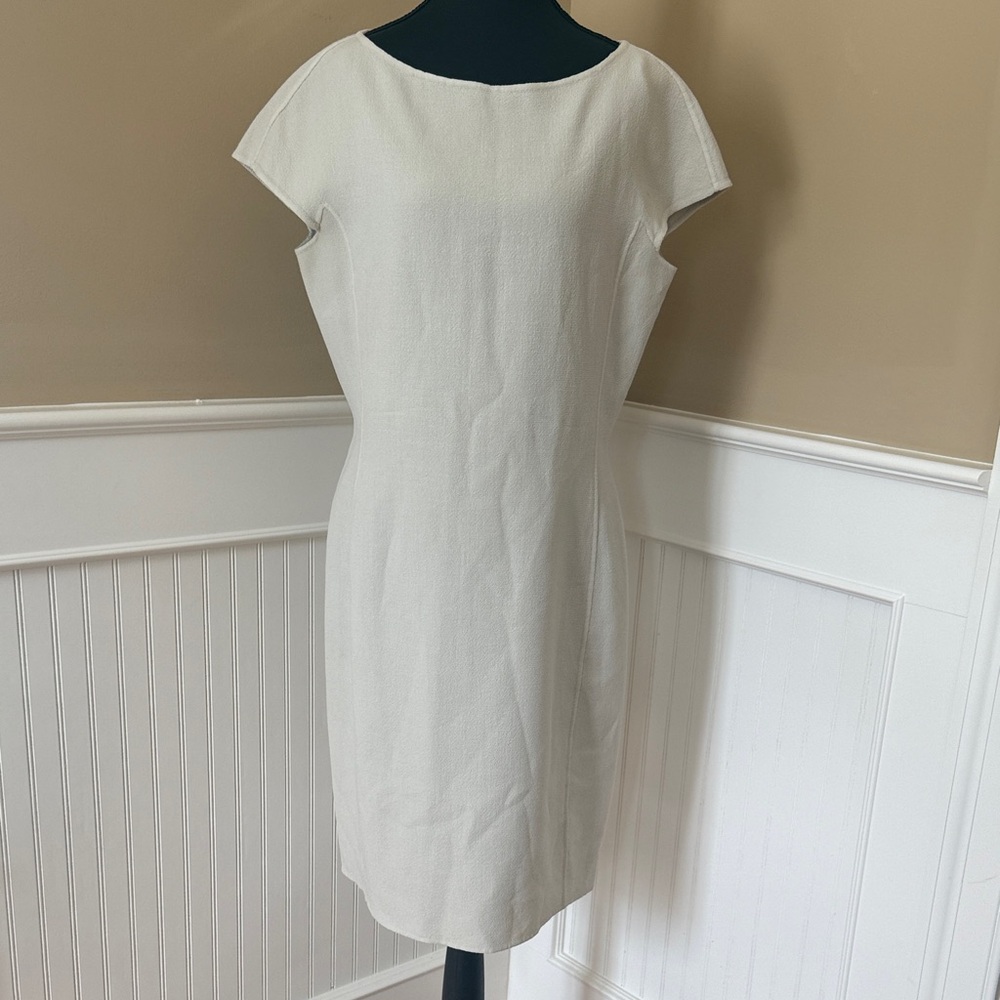 St. John Cream Midi Dress